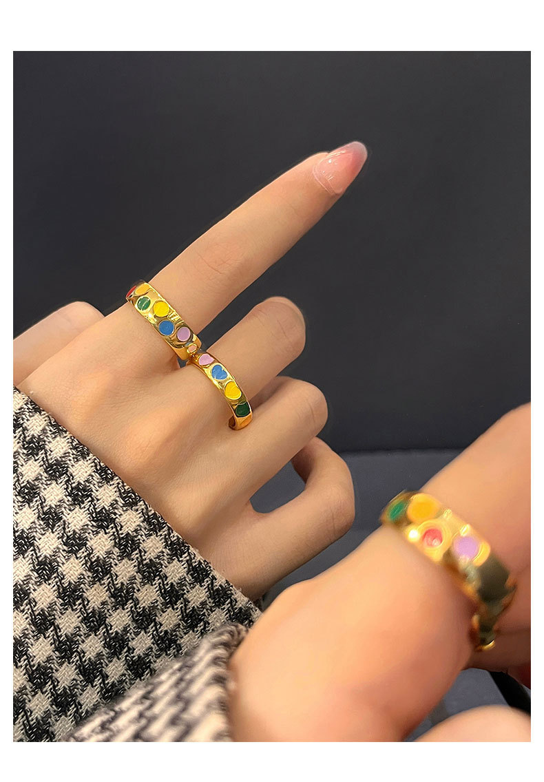 Fashion Round Heart Shape Sterling Silver Plating Open Ring 1 Piece