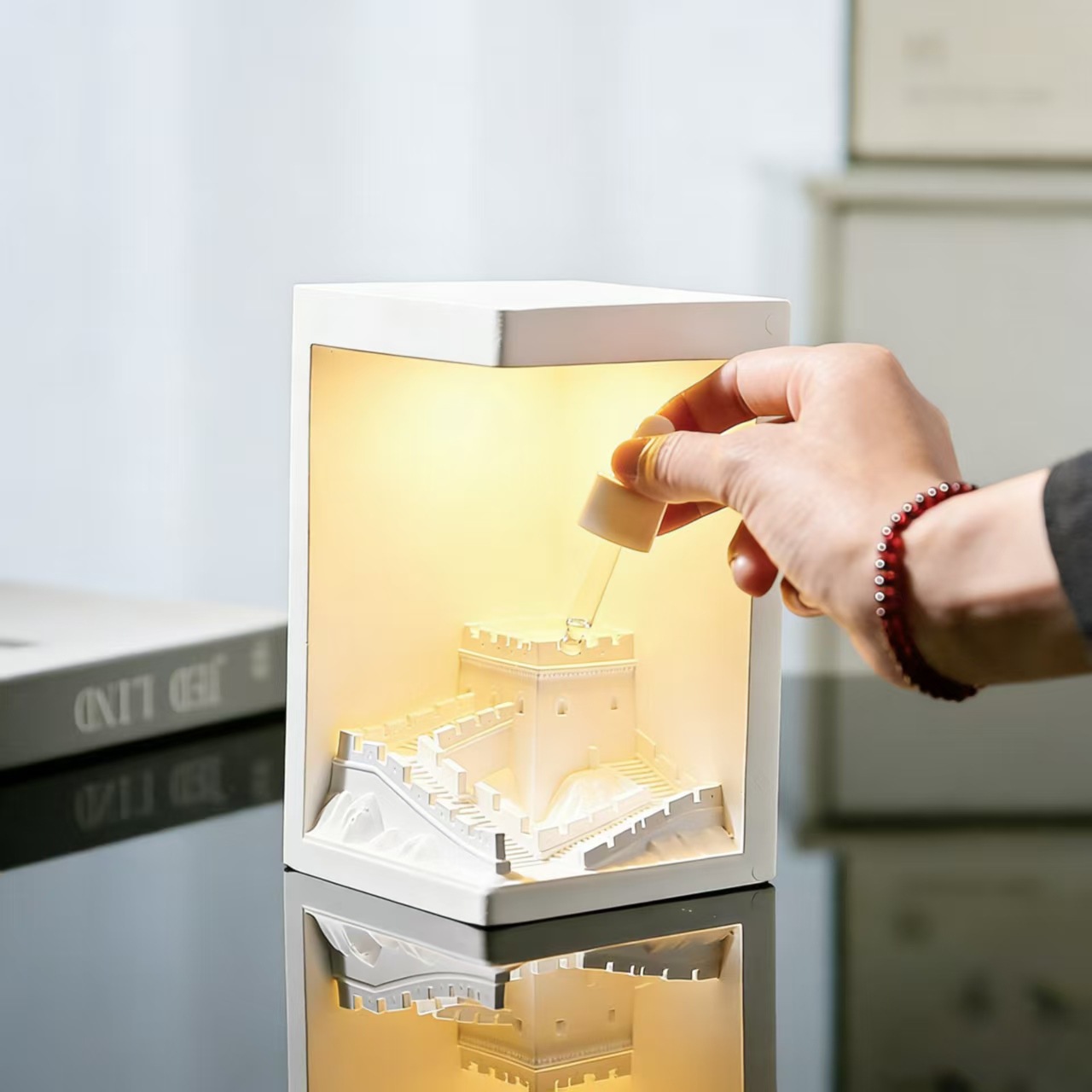 Creativa nueva banda magnética decoración de aroma lámpara de atmósfera hogar dormitorio oficina con luz de noche aire fresco acompañante regalo