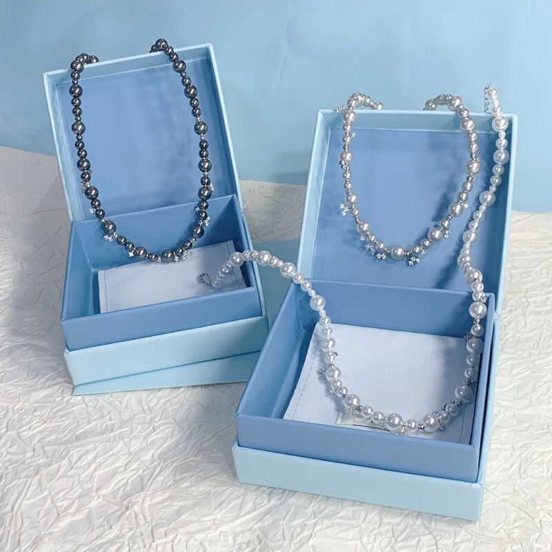 Fangfangjia's Popular High-End Bubble Nebula Necklace, Light Luxury, Elegant and High-Class Fashion Accessory, Clavicle Chain
