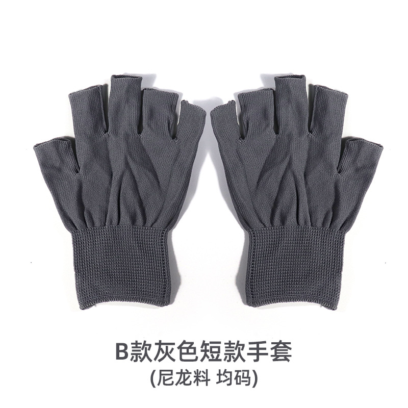 Guantes de uñas negro a prueba de negro al por mayor corto UV salón de uñas lámpara de hornear herramientas especiales de protección de uñas