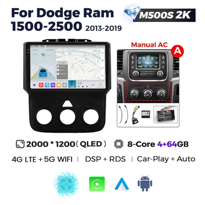 Car Android navigation, DVD Navigation - manual-air-conditioner-m500s-2k-464-eight-core-full-netcom-7862