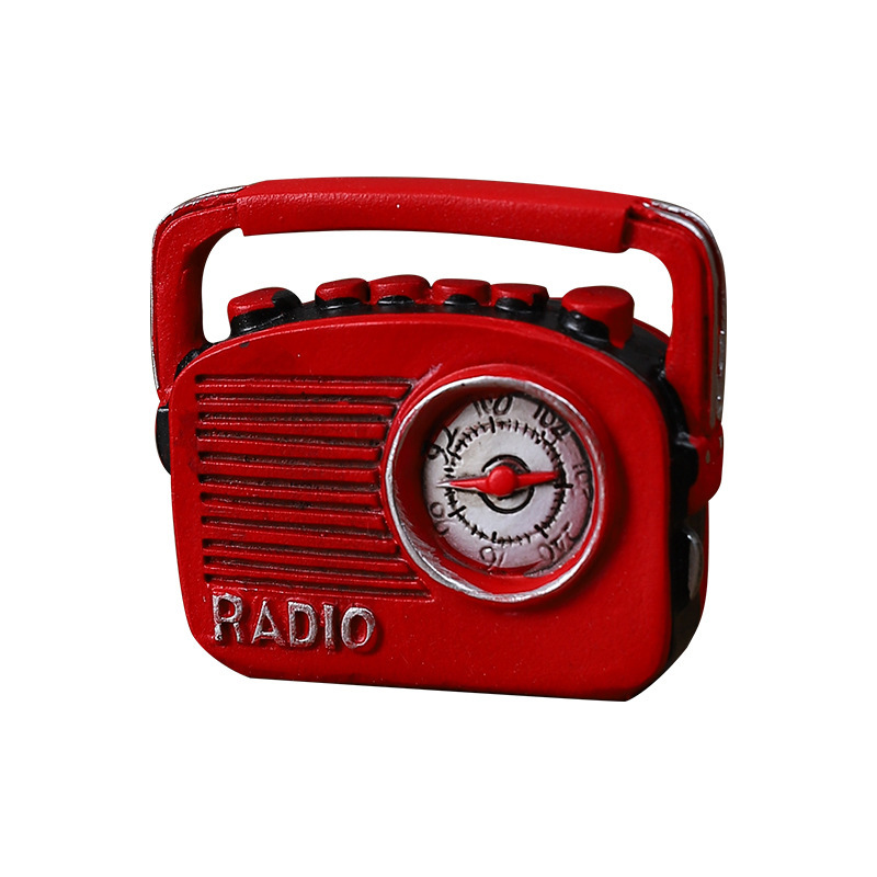 Mini electrodomésticos nostálgicos modelo retro impresora de radio accesorios de fotografía ventanas decoración de sala de estar al por mayor