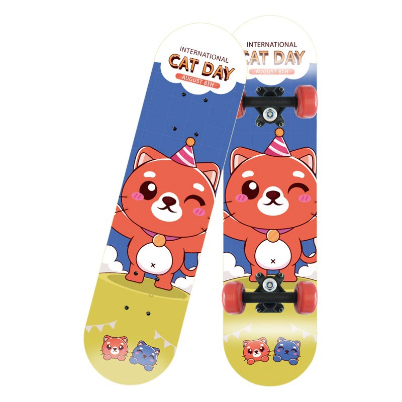 Скейтборд четырехколесный скейтборд 2406 двойной деформированный скутер для мужчин и женщин, Студенческая доска для начинающих, двойной рокер может быть поколением производителей