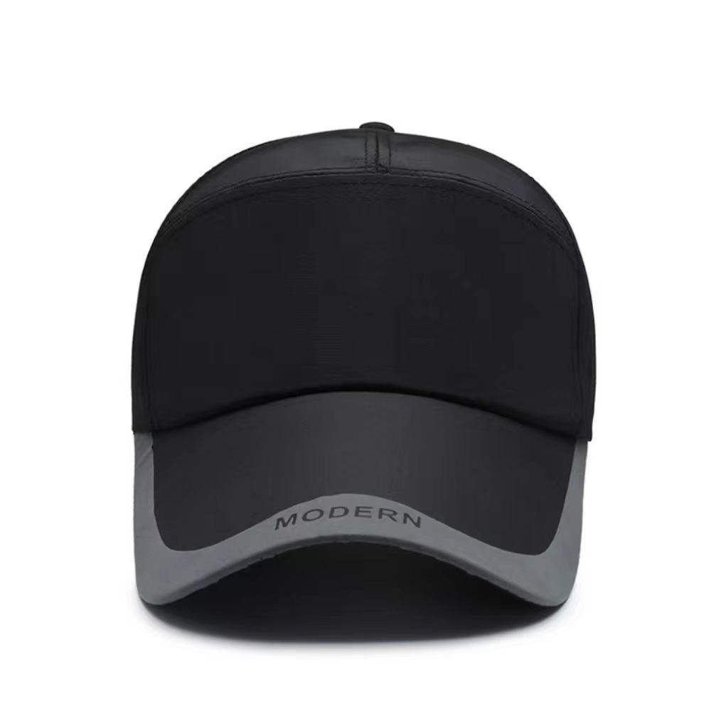 Herren Duckbill Simple Plain Baseball Anpassbare Werbekappe Erweiterte Krempe Outdoor Sonnenschutzhut_voghion.com