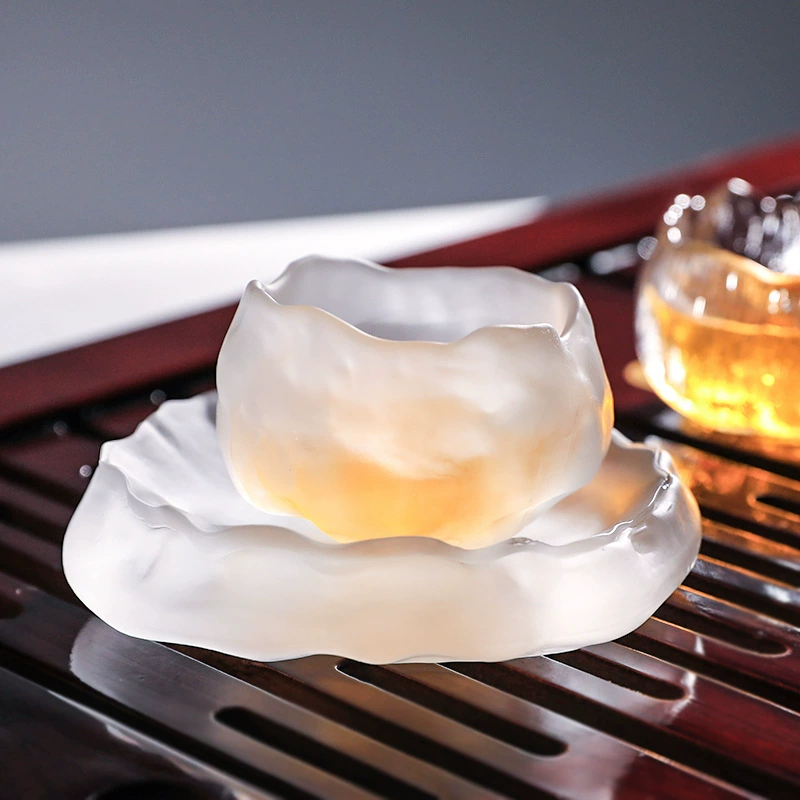 Shangshen чашка замороженная обожженная стеклянная мастерская Одиночная чашка маленькая чайная чашка японский чайный сервиз Кунг-фу стеклянная чайная чашка оптом