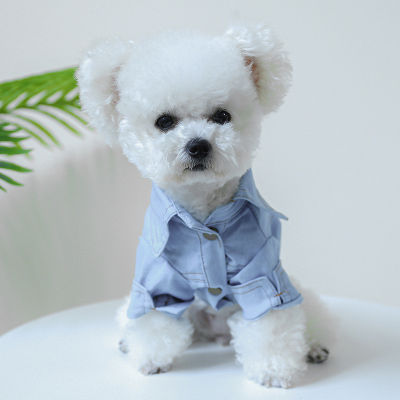Petcircle Pet Clothing for Dogs and Cats, Cute and Simple Denim Shirt with D-Ring, Stylish and Cool Petcircle Pet Clothing for Dogs and Cats, Cute and Simple Denim Shirt with D-Ring, Stylish and Cool
