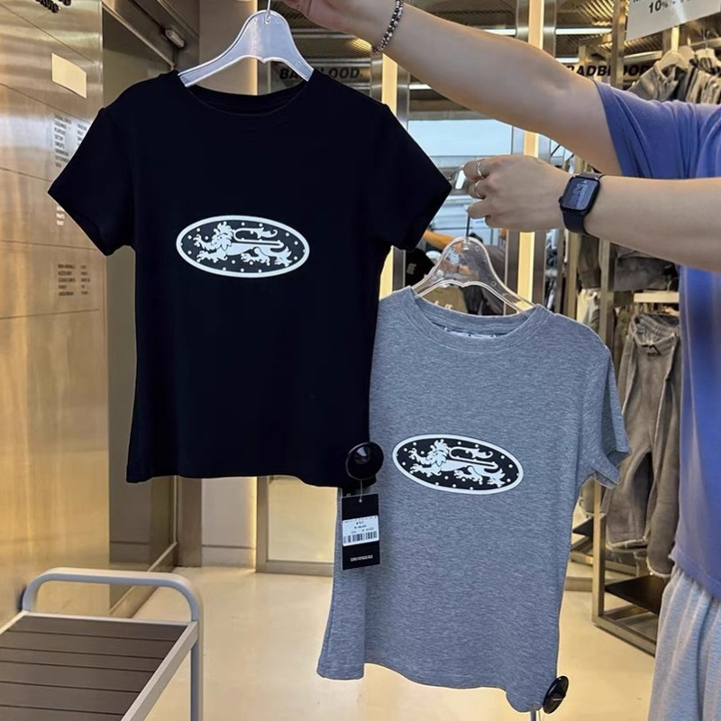 Korean Badblood Bcac Series American Sexy Short-Sleeved T-Shirt Women's Niche Fashionable Sports Summer Tops