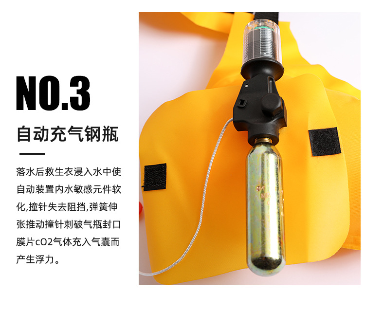 气胀式救生圈便携腰带式救生衣成人自动手动充气救生圈水上安全带-阿里巴巴