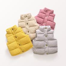 秋冬儿童马甲男女童加厚保暖外穿灯芯绒马甲宝宝宝宝坎肩棉背心