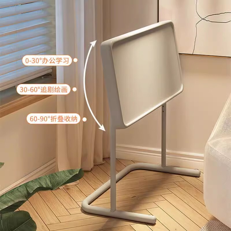 Bedside Table Movable Folding Computer Table Adjustable Desk Dormitory Bedroom Small Desk with Wheels Living Room Sofa Side Table Bedside Table Movable Folding Computer Table Adjustable Desk Dormitory Bedroom Small Desk with Wheels Living Room Sofa Side Table