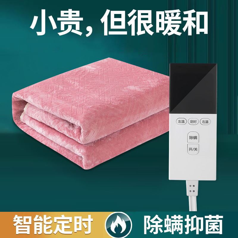 厂家批发电热毯单人双人双控调温国标除螨自动断电三人加大电褥子|undefined