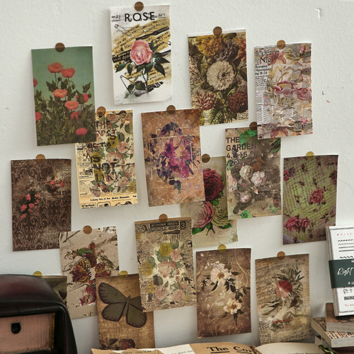 Morning foam material note paper, old memory series, creative retro ins style note base material book, 8 styles