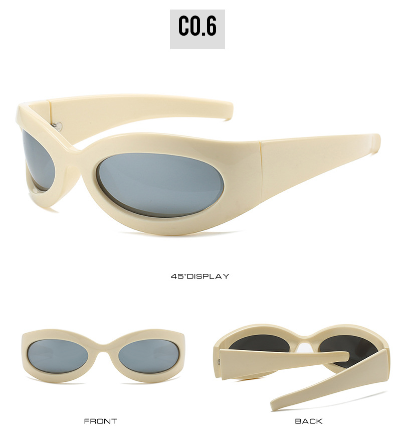 Nuovi occhiali da sole sportivi Y2K Spice Girl Macaron Occhiali anti UV personalizzati all'avanguardia_voghion.com