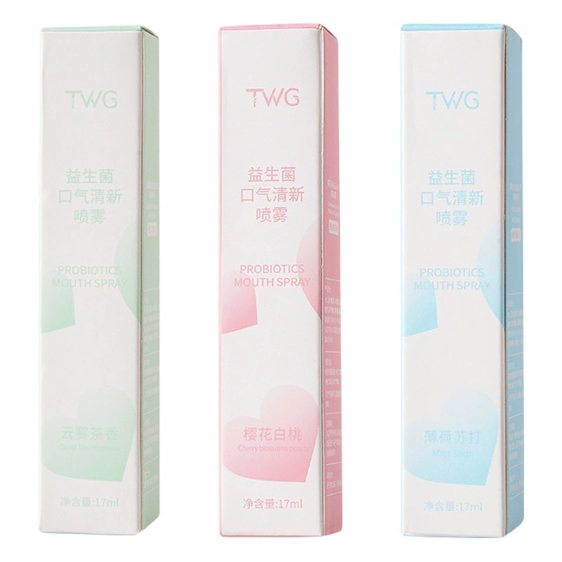 TWG пробиотики дыхание спрей Белый персик освежитель рот спрей мятный вкус портативный дыхание спрей