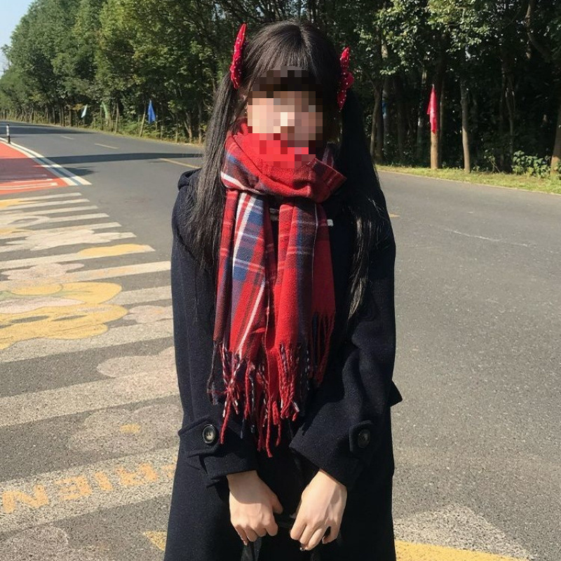 2025秋冬中长款加厚毛呢牛角扣新款大衣英伦学院风小个子女外套