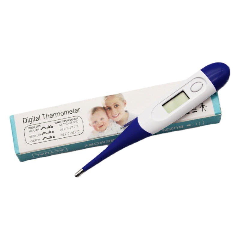 Termómetro electrónico veterinario, termómetro para mascotas de granja, termómetro para perros y gatos, termómetro de punta blanda para cerdos, ganado, ovejas y perros