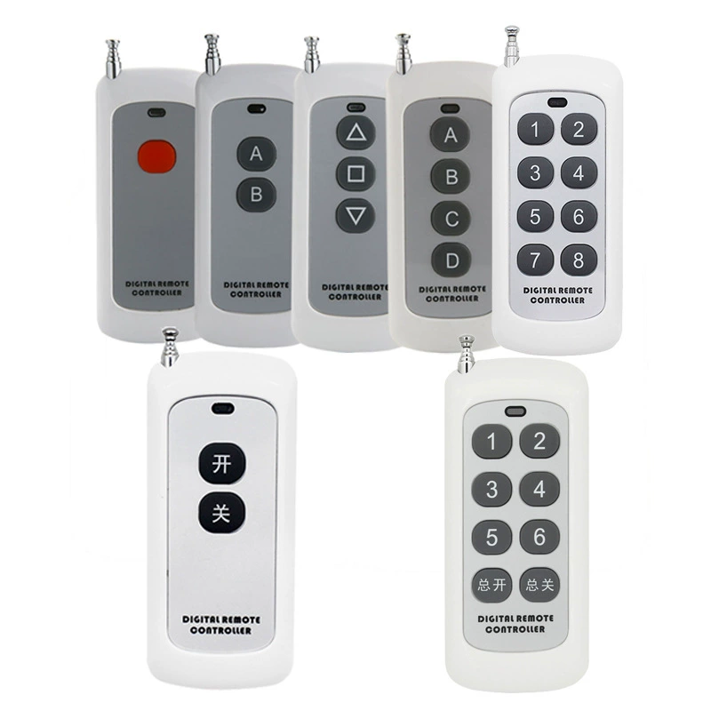 Четырехкнопочный пульт дистанционного управления на большие расстояния, мощный пульт дистанционного управления на 1000 метров, 433 МГц, фиксированный код, обучение 1527