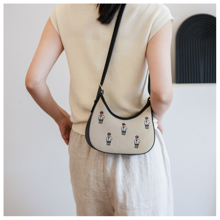 Shoulder Bag For Women Canvas Crossbody Bag Temperament Style_voghion.com