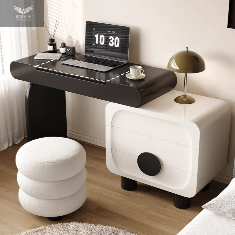 Nuevo estilo princesa china pintura de madera maciza tocador de explosión dormitorio de una pieza estilo retro pequeño apartamento plegable mesa de maquillaje