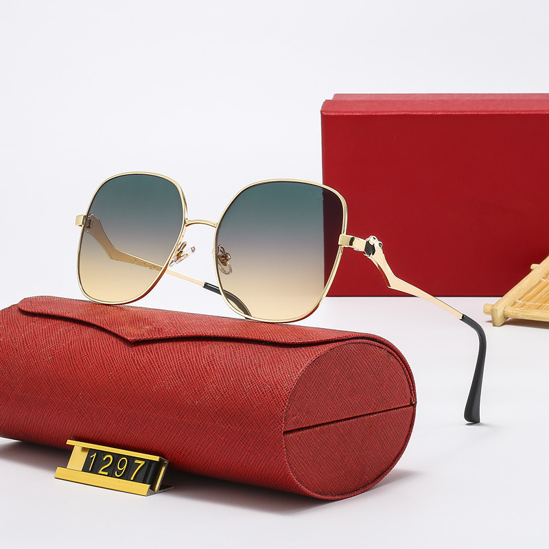 Fashion Metal Sunglasses Large Leopard Frame For Men And Women_voghion.com