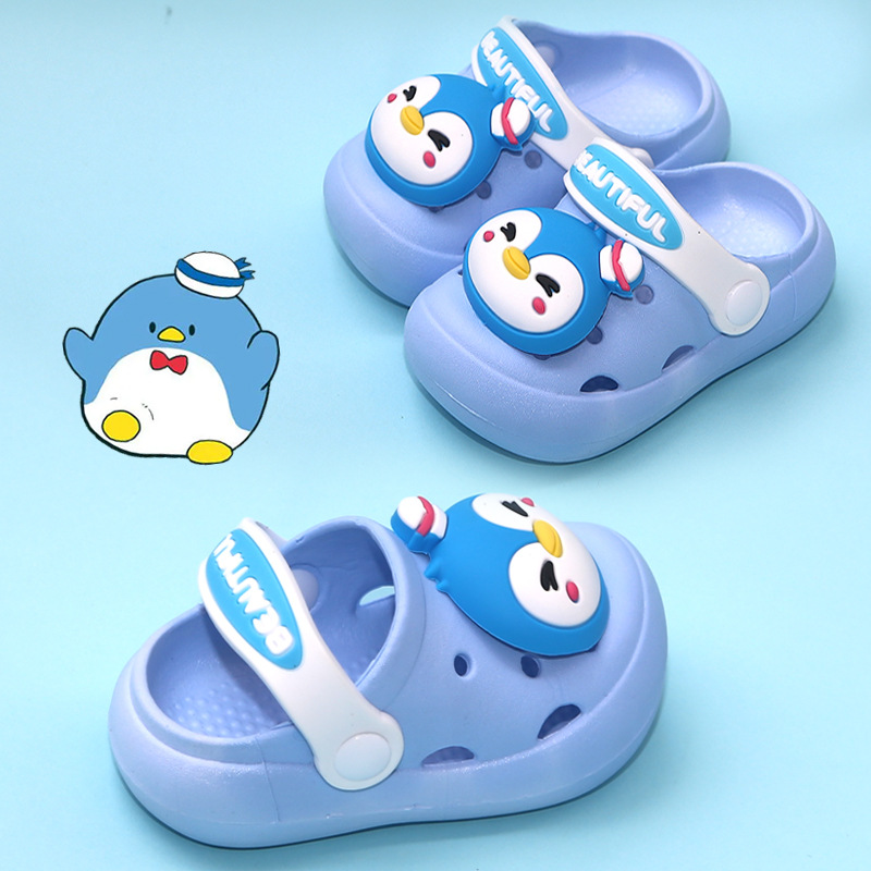 3 차원 작은 펭귄 [하늘색] 건강한 소재