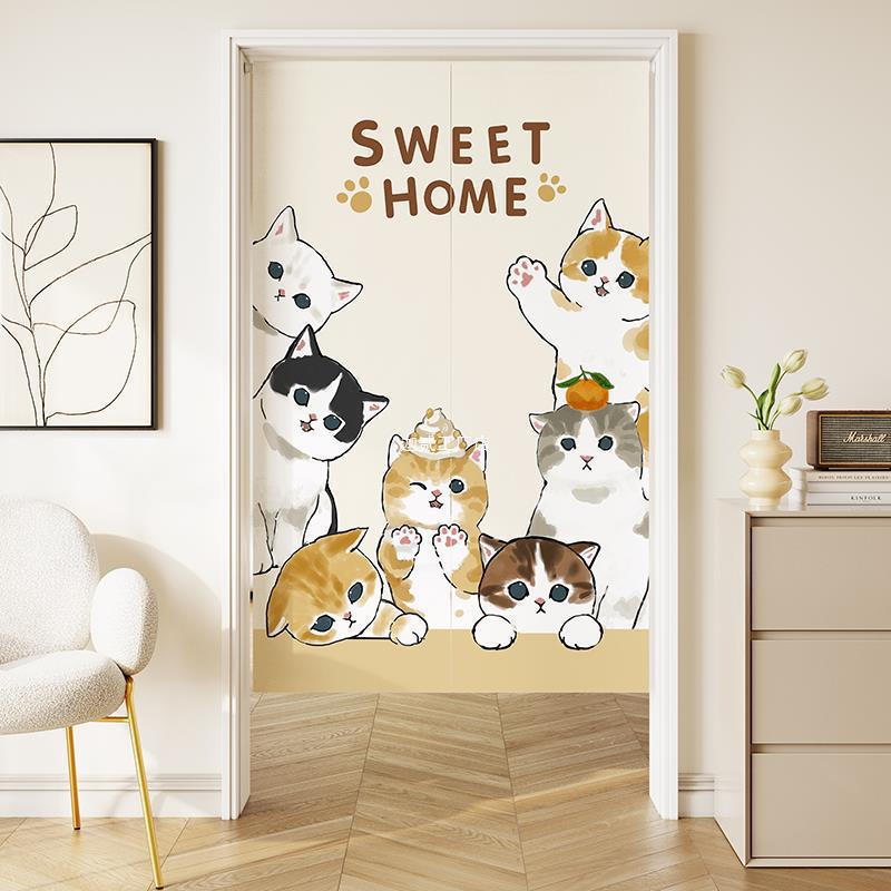Cartoon Cute Bedroom Room Home Door Curtain Partition Curtain Kitchen Half Curtain Toilet Bathroom Privacy Blocking Curtain Cartoon Cute Bedroom Room Home Door Curtain Partition Curtain Kitchen Half Curtain Toilet Bathroom Privacy Blocking Curtain