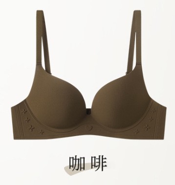 Ventas directas de fábrica comercio electrónico transfronterizo Sudeste de Asia Vietnam Tailandia damas simples y cómodas sujetador de colección lateral sin costuras