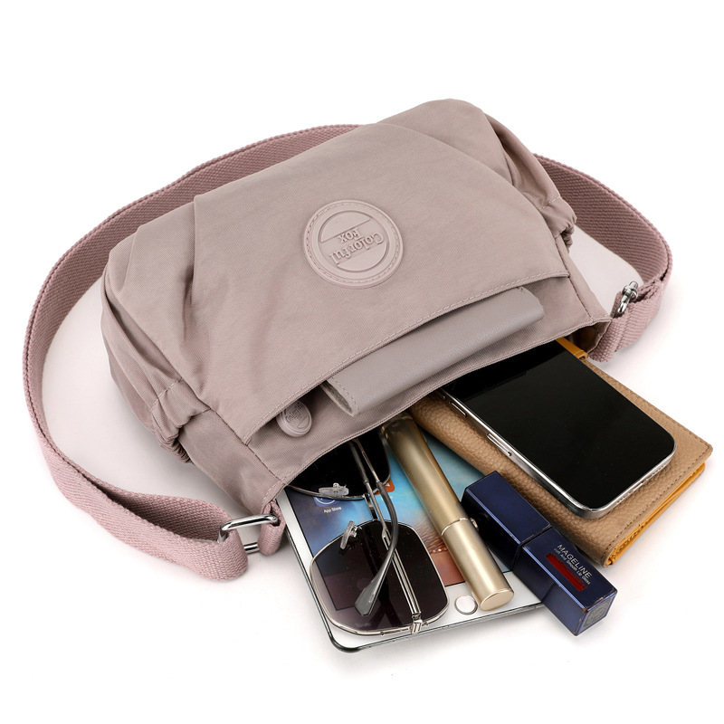 Bunte Fuchs frauen neue schulter Koreanische version modische casual crossbody plissee wasserdichte nylon tasche_voghion.com