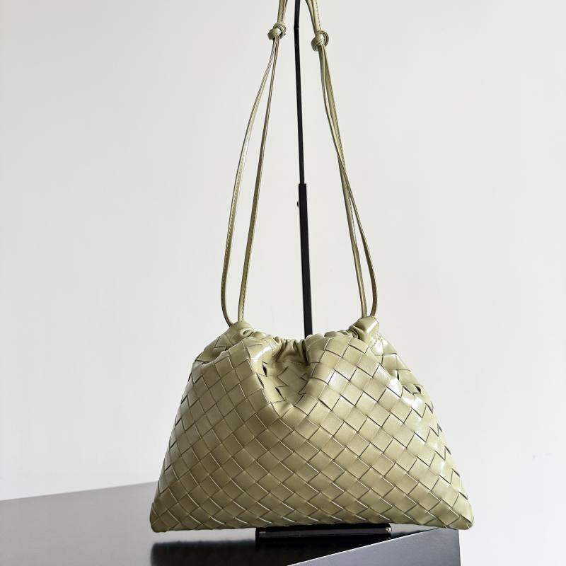 In-Stock Bv Matte Texture Women's Bag, Simple Tote Bucket Bag, New Woven Shoulder Crossbody Casual Small Square Bag