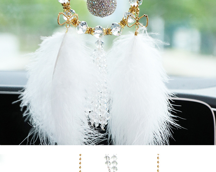 2026 New Model Diamond-Encrusted Gourd Car Hanging Ornament, High-End Light Luxury, Safe Journey Car Rearview Mirror Pendant for Women
