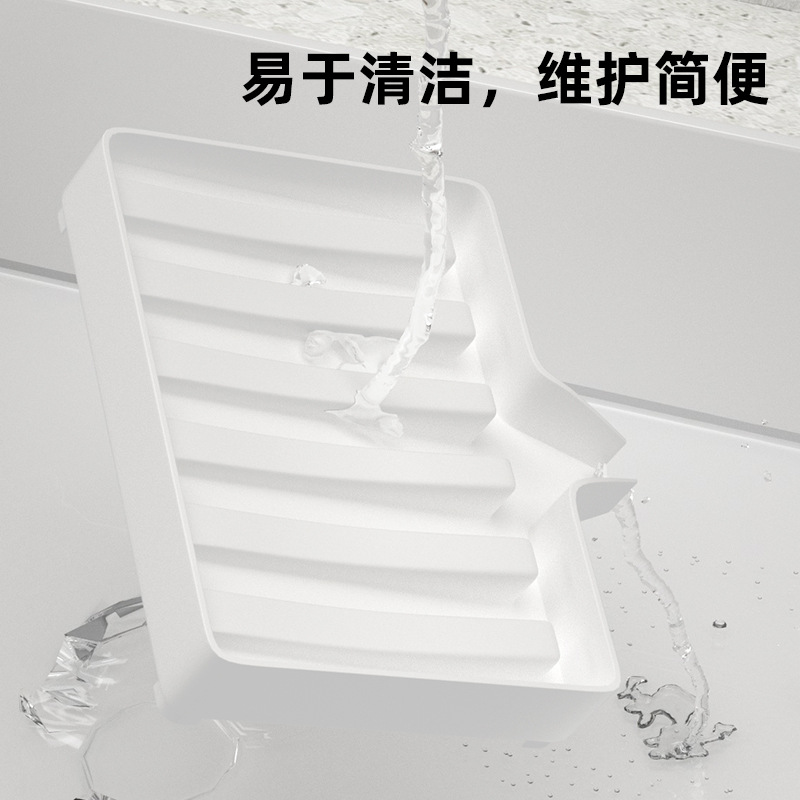 Directo de fábrica creativo caja de jabón de plástico de drenaje de jabón baño estante de baño bandeja de jabón de desviación