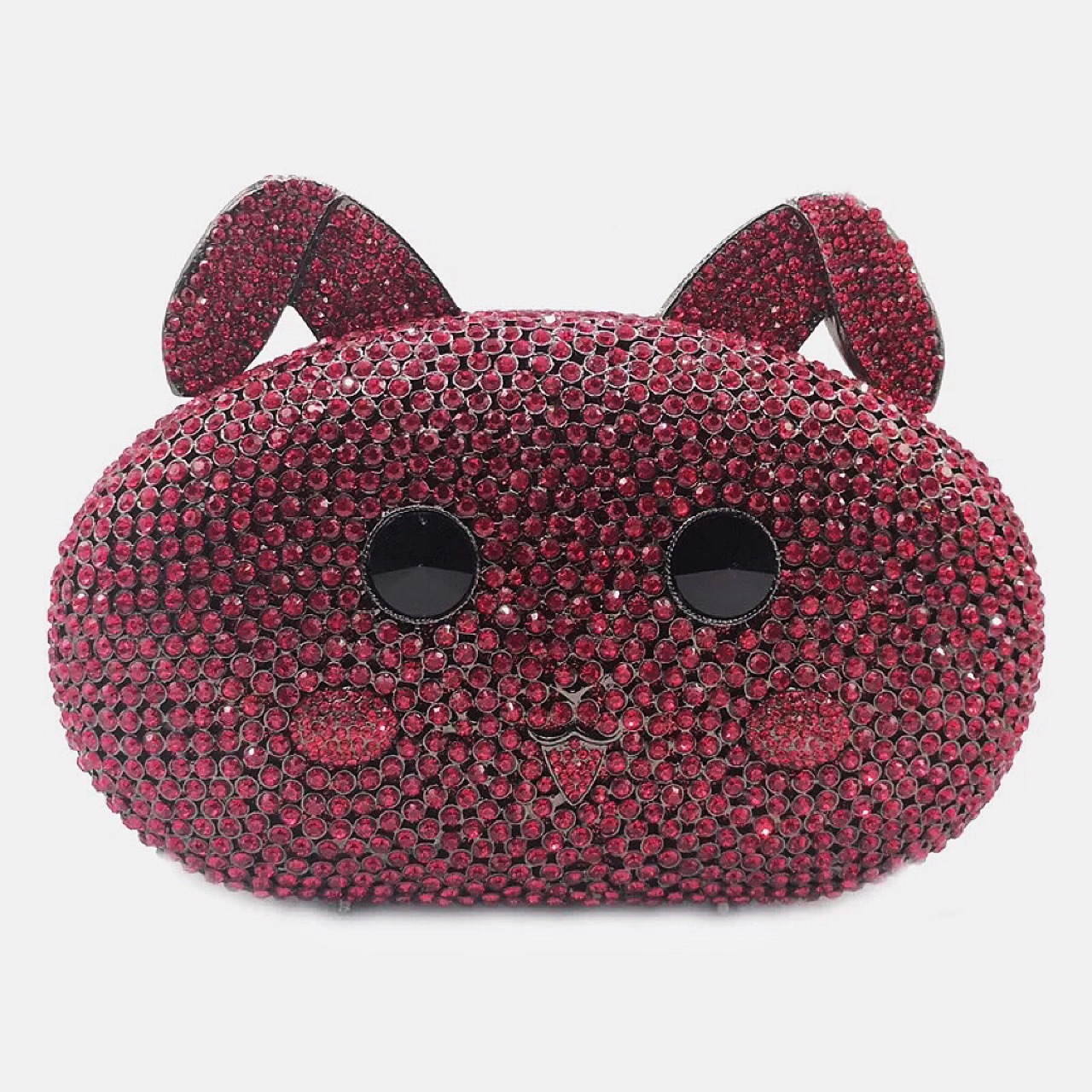 * nuevo animal conejo bolsas de cena de diamantes bolsas de metal hueco bolsas de mujer bolsas de mano europeas y americanas bolsas de conejo