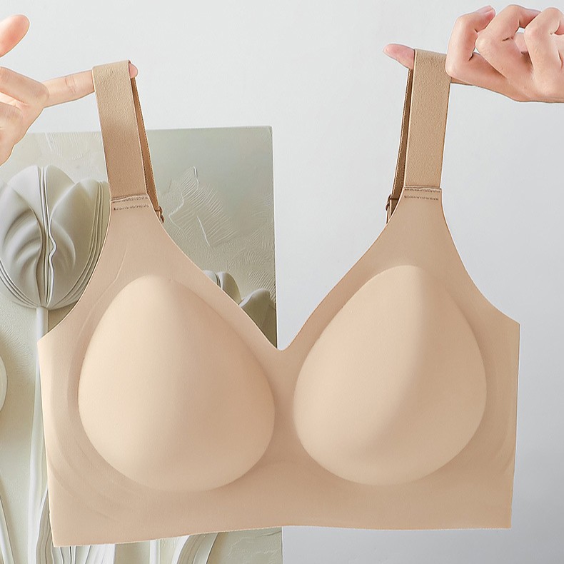 Plus Size Seamless Bra For Women With Large Busts Comfortable Thin Supportive Lifts And Prevents Sagging Hides Side Breast Tissue_voghion.com