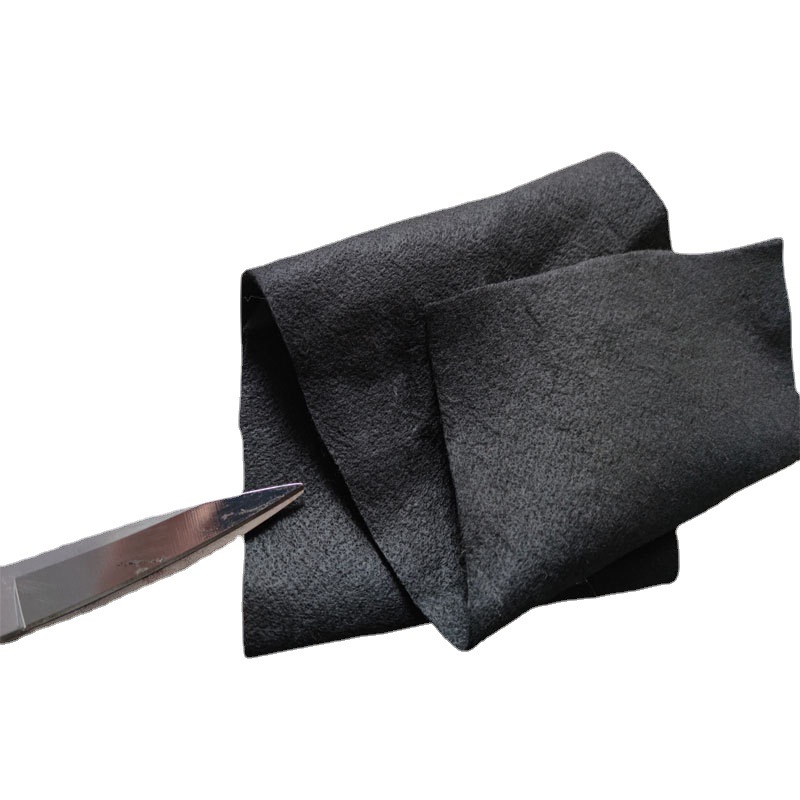 供应阻燃黑色预氧丝无纺布 黑色预氧化碳纤维不织布毛毡