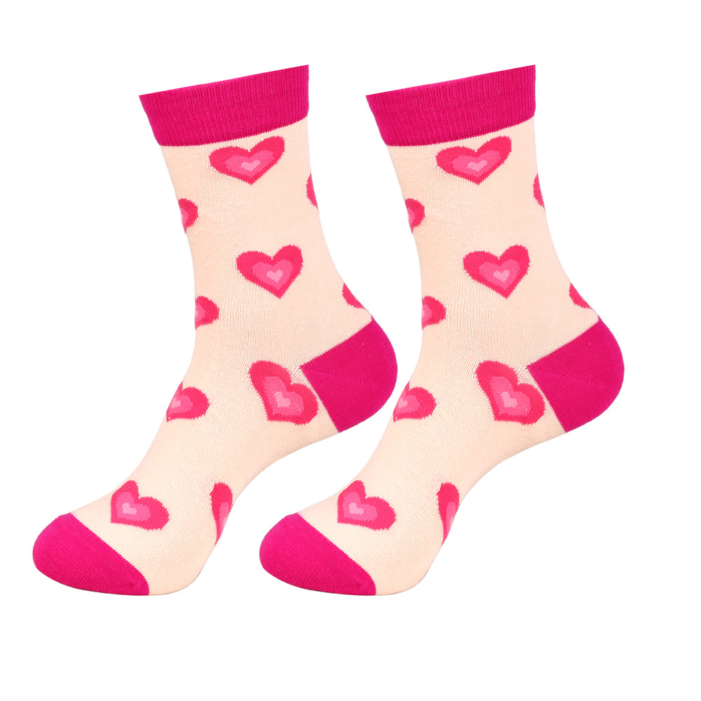 60g Weight Socks Classification Socks Lingerie Type Cotton Fabric Type Stretchy Elasticity A Pair Quantity Daily Occasion Comfort Function Valentine'S Day Festival Lips, Heart Shape Pattern All Seasons Season Unisex Gender Simple Style Style Simple Style Unisex Lips Heart Shape Cotton Crew Socks A Pair 11