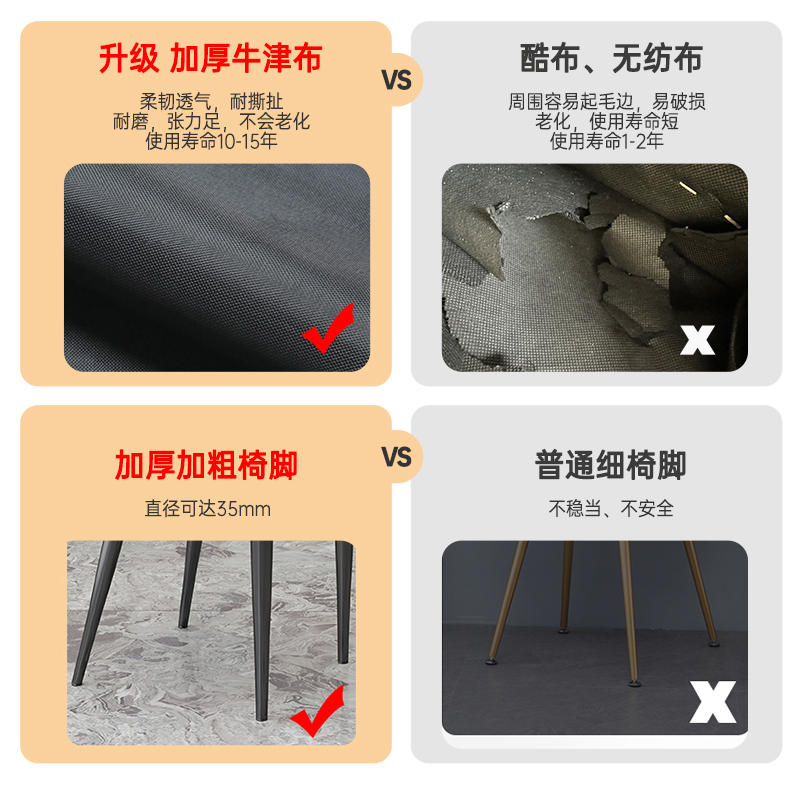 餐椅家用 简约餐厅椅子靠背休闲铁艺餐桌椅 北欧轻奢酒店椅子|undefined