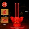 Red lotus incense burner tripod (dual use) extra large