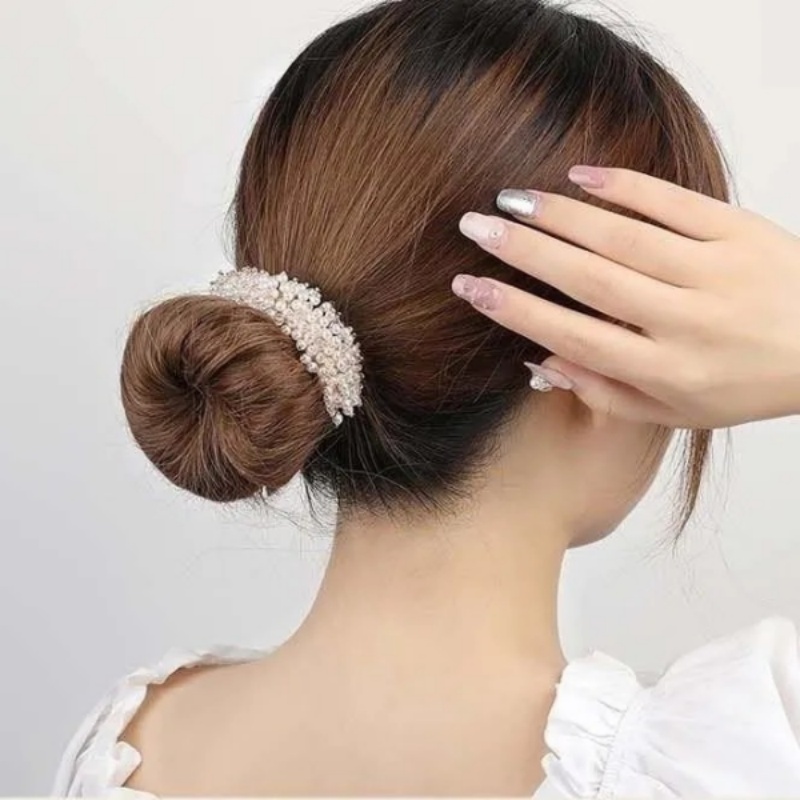 Clip per capelli con perle e cristalli per chignon da donna_voghion.com