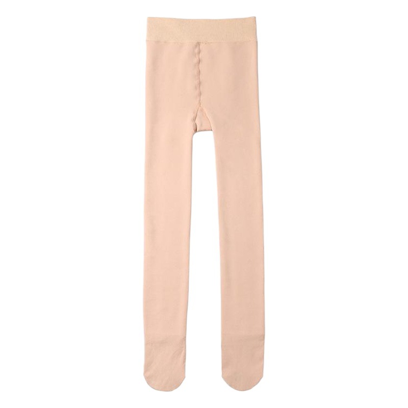 Leggings para mujer otoño e invierno ropa exterior forrada de lana gruesa color carne negra medias pierna ligera artefacto desnudo pantalones de algodón cálido pantalones largos