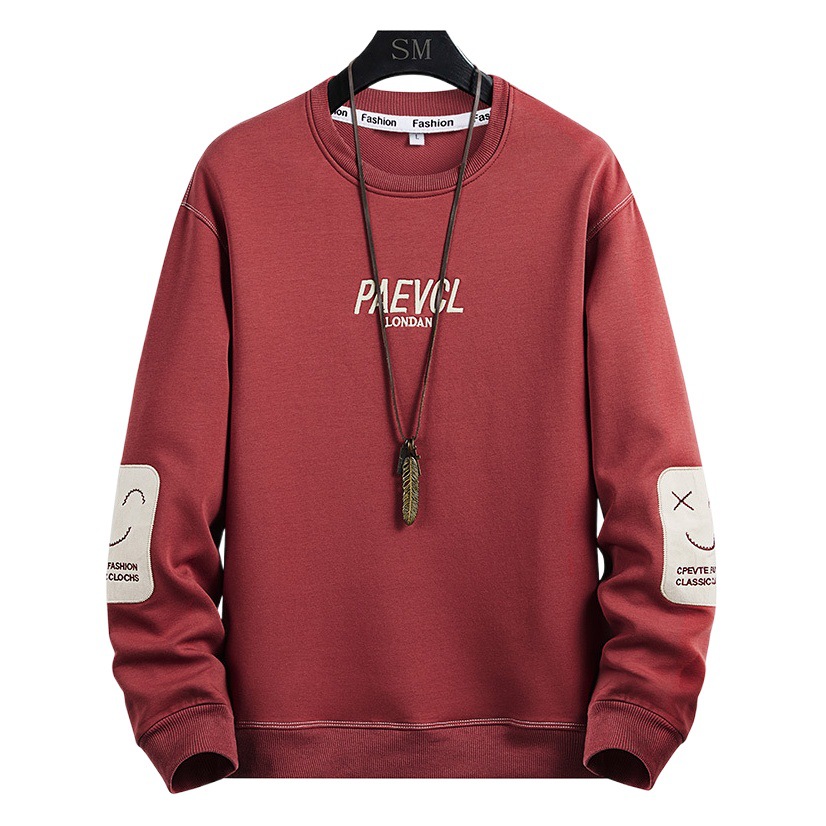 Camiseta de manga larga para hombres 2024 Nuevo estilo coreano camisa de moda de primavera y otoño marca de moda casual suéter de cuello redondo de todo el partido