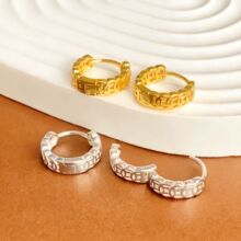 妮美雅S925纯银新款女士钱币耳环高级感轻奢耳环批发钱币耳圈耳饰