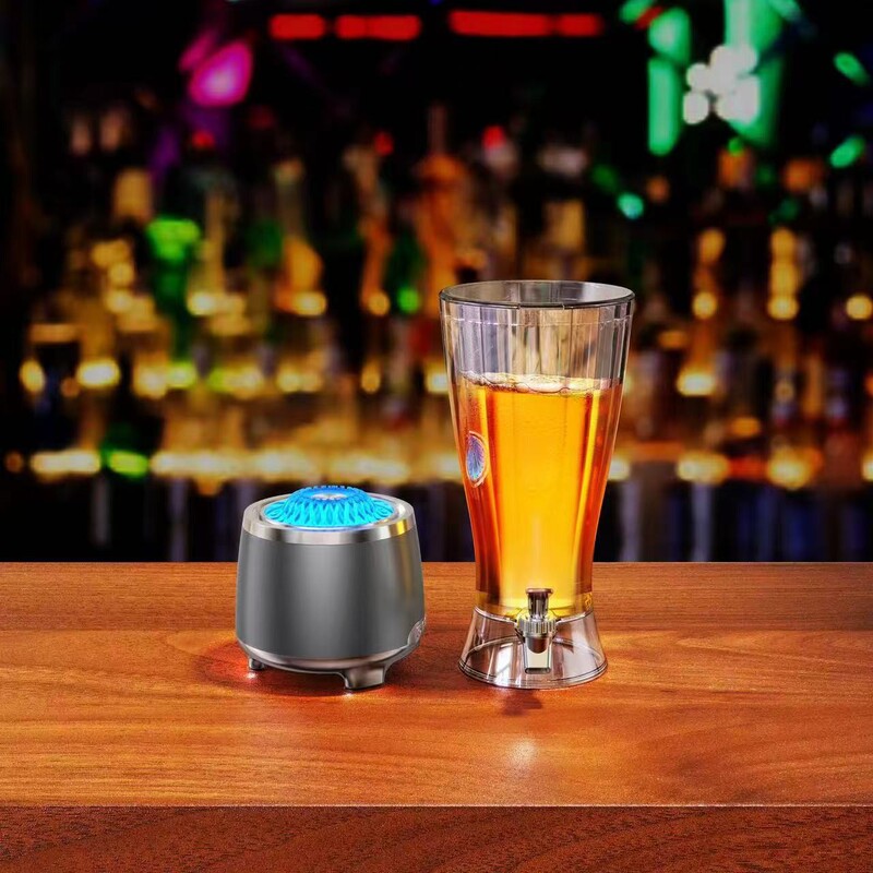 新しい発光ワインバーカートゥイーンダイニングバー Bluetooth オーディオ生ビール樽蛇口ビールドリンクコーラ|undefined