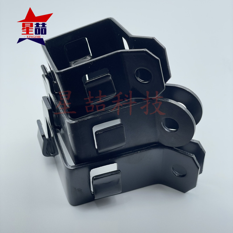 工业设备防护栏配件仓库车间隔离网卡扣围栏60方管镀锌连接件