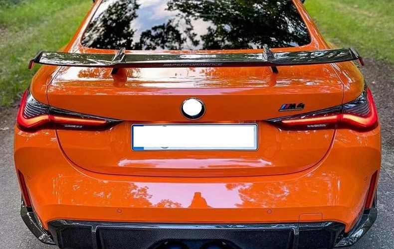 Suitable for Bmw, Audi and Mercedes-Benz Carbon Fiber Car Modification Large Rear Wing and Decorative Three-Catch Universal Aircraft Wing