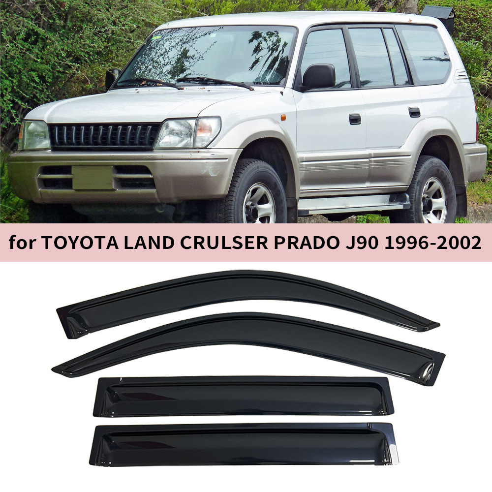 Toyota Window Visor for Toyota LAND CRUISER PRADO J90 1996-2002 (Rain shield) - for-land-cruiser-prado-j90-1996-20024pcs
