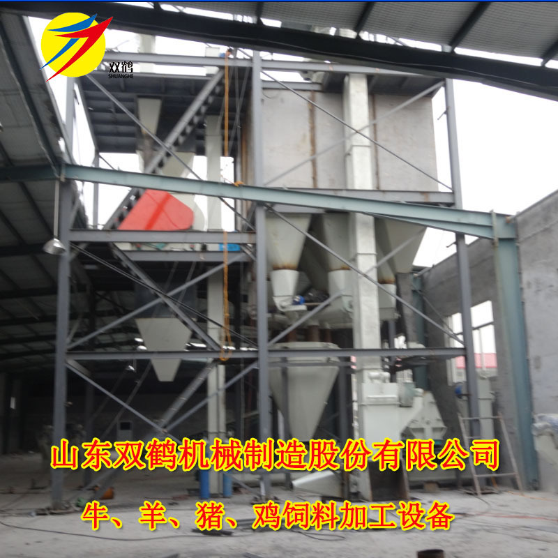 安装大型蛋鸡全价饲料生产线 成套电脑自动化养鸡用饲料设备厂家