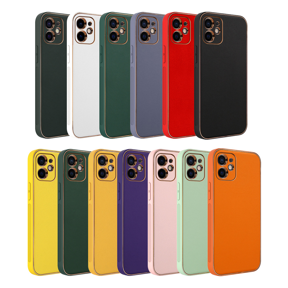 Κατάλληλο για Apple 15 Pro Max/14/XR απλό τηλέφωνο iPhone 7/8 plus δερμάτινη προστατευτική θήκη 13_voghion.com