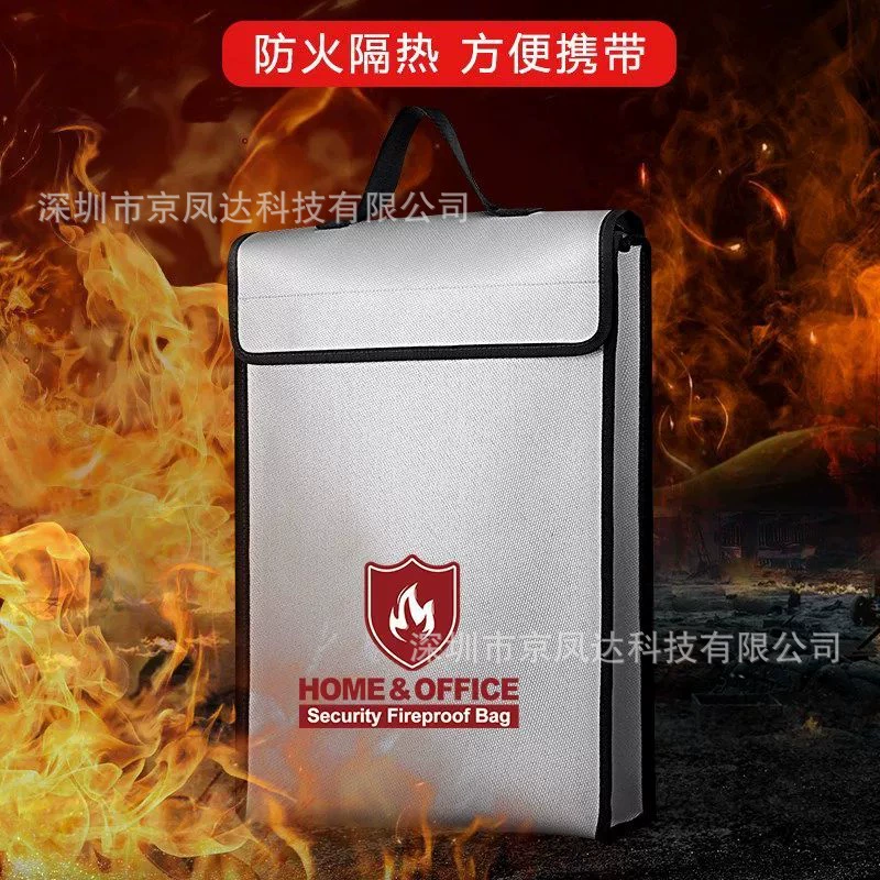 Огнеупорная сумка для документов - водонепроницаемость IPX6, огнестойкость класса А1, прозрачная, специально для документов, наличности и архивных материалов