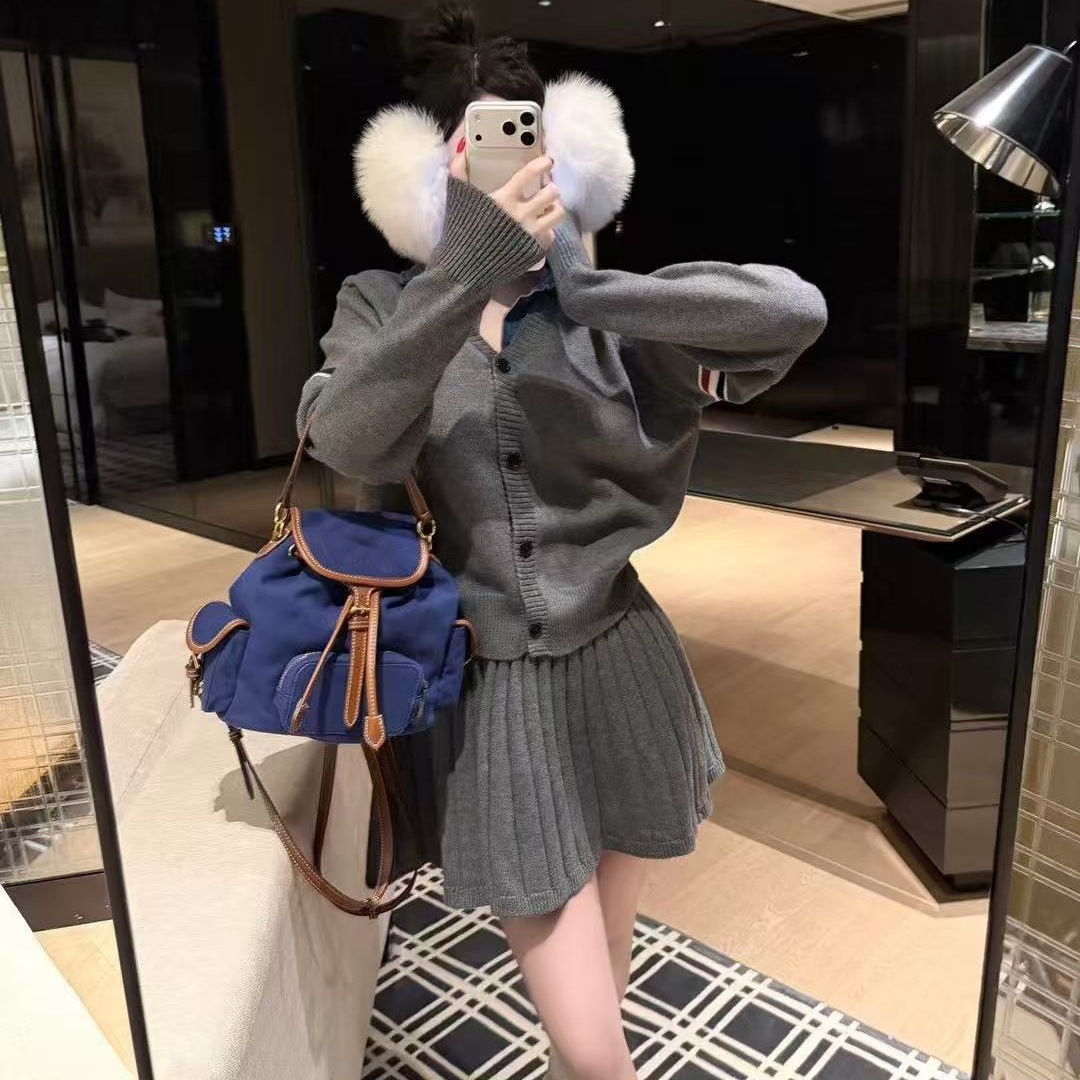 秋冬短裙套装
