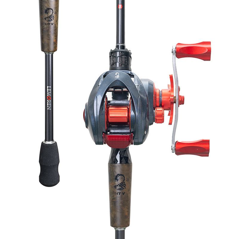 魔人魔影ML路亜竿紡績車輪水滴セット炭素遠投スズキの口を長くして釣り竿路亜